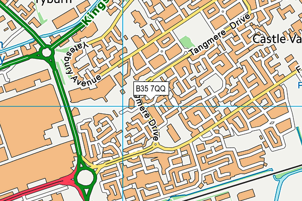B35 7QQ map - OS VectorMap District (Ordnance Survey) B35 7QQ map - OS VectorMap District (Ordnance Survey)