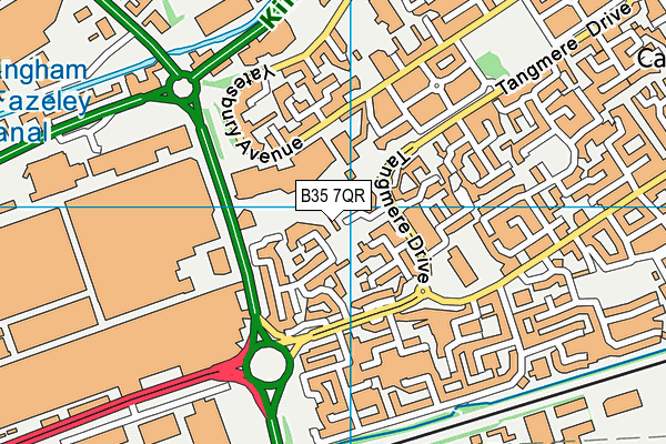 B35 7QR map - OS VectorMap District (Ordnance Survey) B35 7QR map - OS VectorMap District (Ordnance Survey)