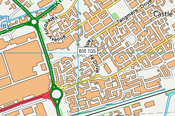 B35 7QS map - OS VectorMap District (Ordnance Survey) B35 7QS map - OS VectorMap District (Ordnance Survey)