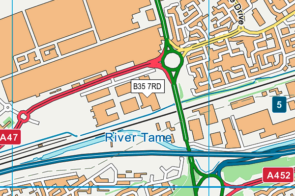 B35 7RD map - OS VectorMap District (Ordnance Survey) B35 7RD map - OS VectorMap District (Ordnance Survey)