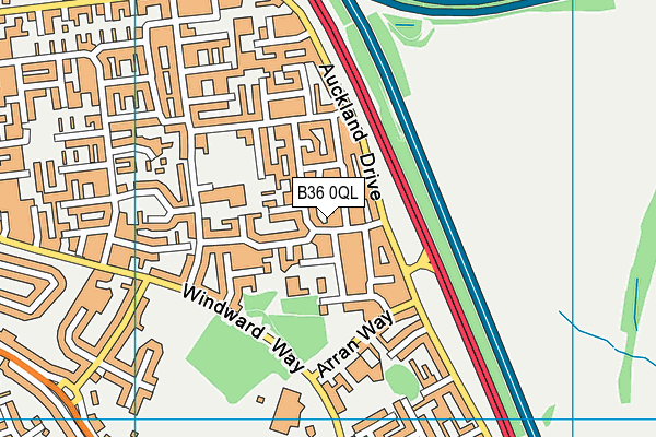 B36 0QL map - OS VectorMap District (Ordnance Survey) B36 0QL map - OS VectorMap District (Ordnance Survey)