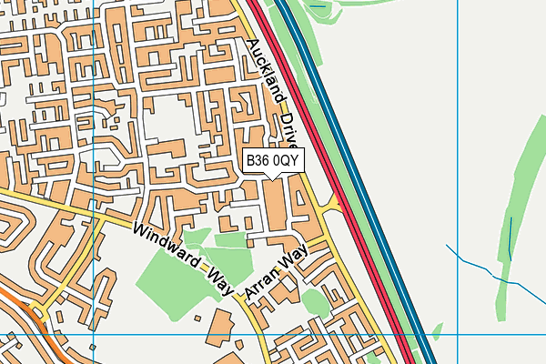 B36 0QY map - OS VectorMap District (Ordnance Survey) B36 0QY map - OS VectorMap District (Ordnance Survey)