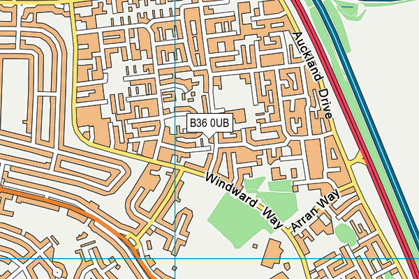 B36 0UB map - OS VectorMap District (Ordnance Survey) B36 0UB map - OS VectorMap District (Ordnance Survey)