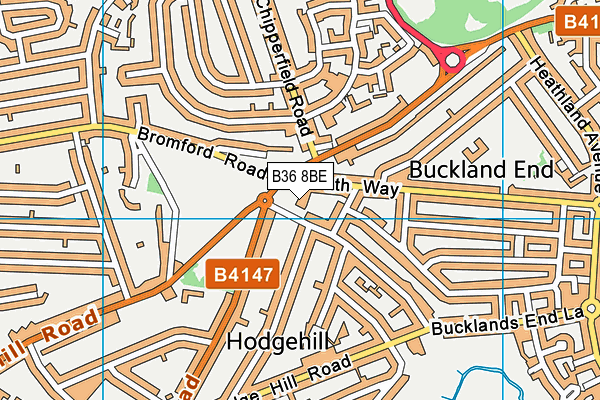 B36 8BE map - OS VectorMap District (Ordnance Survey) B36 8BE map - OS VectorMap District (Ordnance Survey)