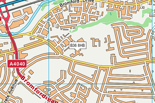 B36 8HB map - OS VectorMap District (Ordnance Survey) B36 8HB map - OS VectorMap District (Ordnance Survey)