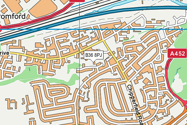 B36 8PJ map - OS VectorMap District (Ordnance Survey) B36 8PJ map - OS VectorMap District (Ordnance Survey)