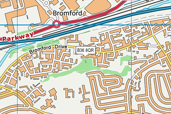 B36 8QR map - OS VectorMap District (Ordnance Survey) B36 8QR map - OS VectorMap District (Ordnance Survey)