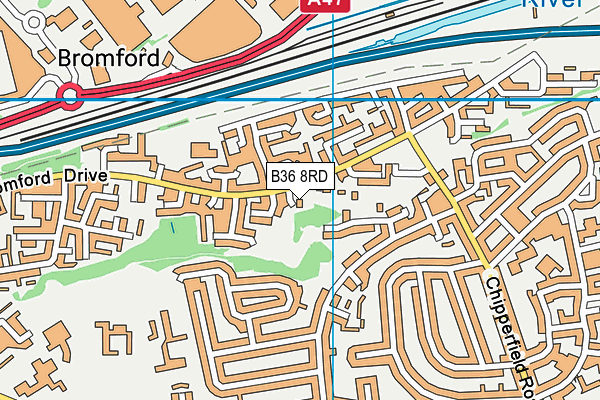 B36 8RD map - OS VectorMap District (Ordnance Survey) B36 8RD map - OS VectorMap District (Ordnance Survey)