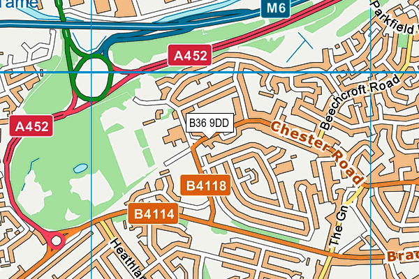 B36 9DD map - OS VectorMap District (Ordnance Survey) B36 9DD map - OS VectorMap District (Ordnance Survey)