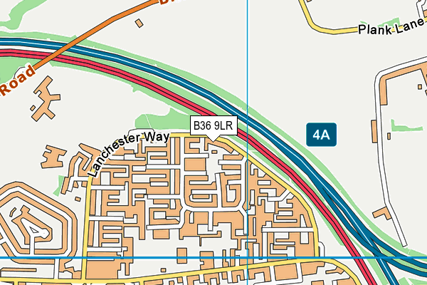 B36 9LR map - OS VectorMap District (Ordnance Survey) B36 9LR map - OS VectorMap District (Ordnance Survey)