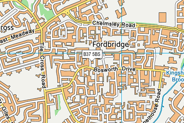 B37 5BS map - OS VectorMap District (Ordnance Survey) B37 5BS map - OS VectorMap District (Ordnance Survey)