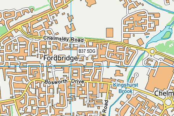 B37 5DG map - OS VectorMap District (Ordnance Survey) B37 5DG map - OS VectorMap District (Ordnance Survey)