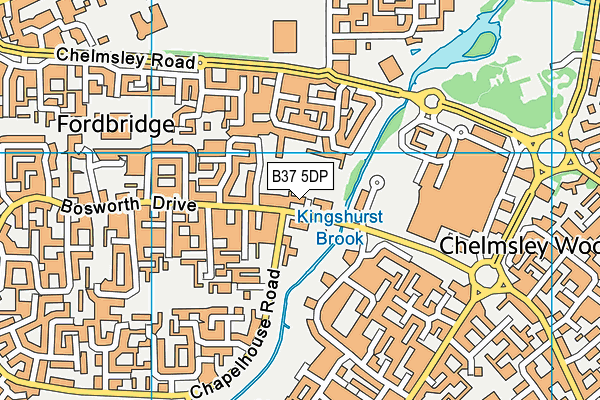 B37 5DP map - OS VectorMap District (Ordnance Survey) B37 5DP map - OS VectorMap District (Ordnance Survey)