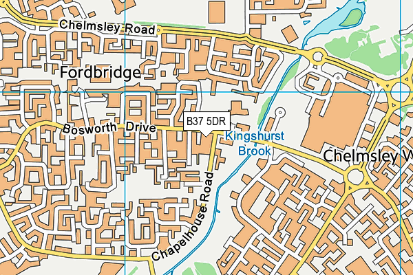 B37 5DR map - OS VectorMap District (Ordnance Survey) B37 5DR map - OS VectorMap District (Ordnance Survey)