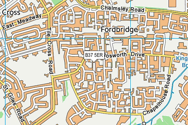 B37 5ER map - OS VectorMap District (Ordnance Survey) B37 5ER map - OS VectorMap District (Ordnance Survey)