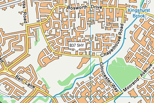 B37 5HY map - OS VectorMap District (Ordnance Survey) B37 5HY map - OS VectorMap District (Ordnance Survey)
