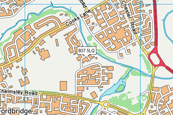 B37 5LQ map - OS VectorMap District (Ordnance Survey) B37 5LQ map - OS VectorMap District (Ordnance Survey)