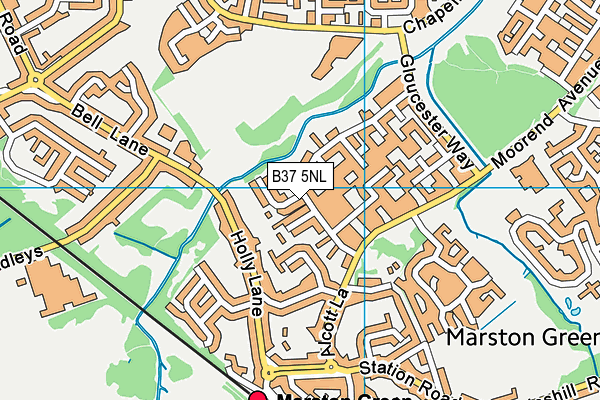 B37 5NL map - OS VectorMap District (Ordnance Survey) B37 5NL map - OS VectorMap District (Ordnance Survey)