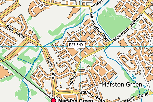 B37 5NX map - OS VectorMap District (Ordnance Survey) B37 5NX map - OS VectorMap District (Ordnance Survey)