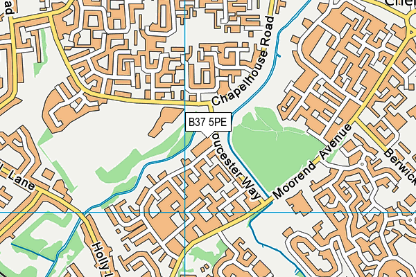 B37 5PE map - OS VectorMap District (Ordnance Survey) B37 5PE map - OS VectorMap District (Ordnance Survey)