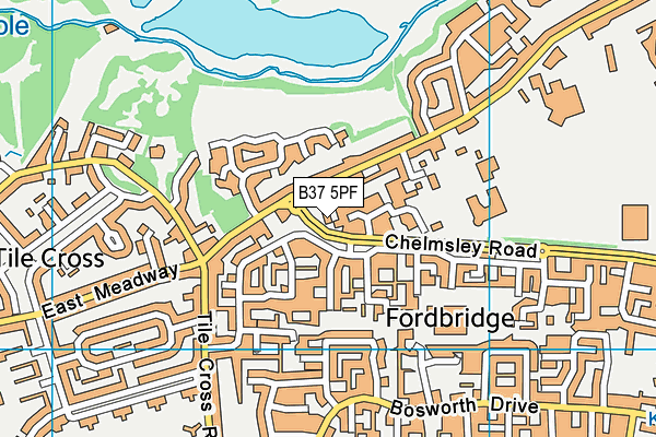 B37 5PF map - OS VectorMap District (Ordnance Survey) B37 5PF map - OS VectorMap District (Ordnance Survey)