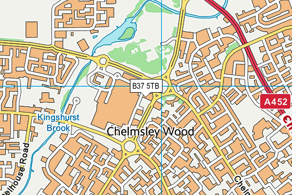 B37 5TB map - OS VectorMap District (Ordnance Survey) B37 5TB map - OS VectorMap District (Ordnance Survey)