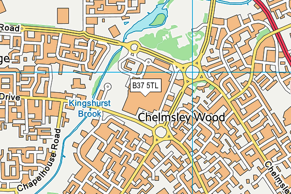 B37 5TL map - OS VectorMap District (Ordnance Survey) B37 5TL map - OS VectorMap District (Ordnance Survey)