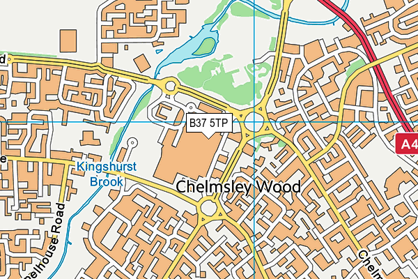 B37 5TP map - OS VectorMap District (Ordnance Survey) B37 5TP map - OS VectorMap District (Ordnance Survey)