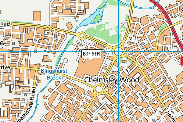 B37 5TR map - OS VectorMap District (Ordnance Survey) B37 5TR map - OS VectorMap District (Ordnance Survey)