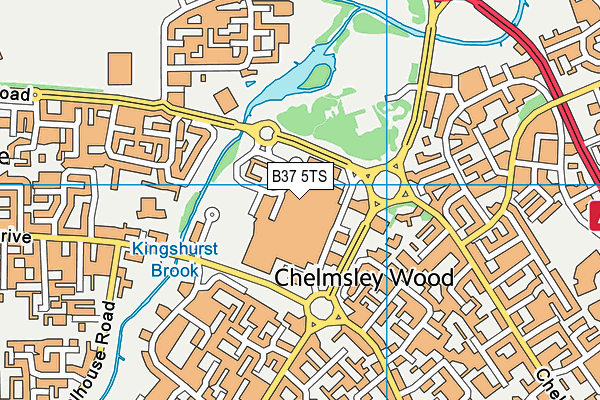 B37 5TS map - OS VectorMap District (Ordnance Survey) B37 5TS map - OS VectorMap District (Ordnance Survey)