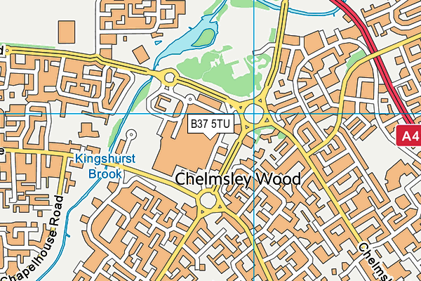 B37 5TU map - OS VectorMap District (Ordnance Survey) B37 5TU map - OS VectorMap District (Ordnance Survey)