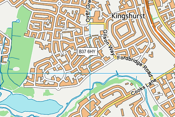 B37 6HY map - OS VectorMap District (Ordnance Survey) B37 6HY map - OS VectorMap District (Ordnance Survey)