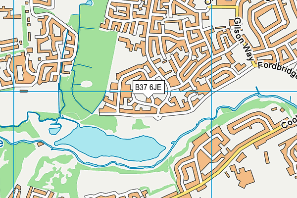 B37 6JE map - OS VectorMap District (Ordnance Survey) B37 6JE map - OS VectorMap District (Ordnance Survey)