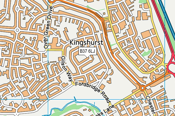 B37 6LJ map - OS VectorMap District (Ordnance Survey) B37 6LJ map - OS VectorMap District (Ordnance Survey)