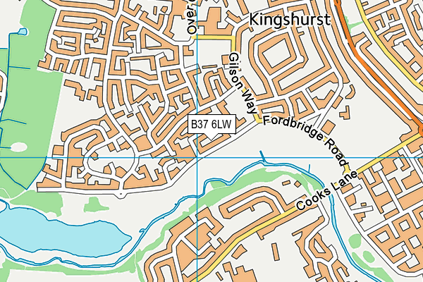 B37 6LW map - OS VectorMap District (Ordnance Survey) B37 6LW map - OS VectorMap District (Ordnance Survey)