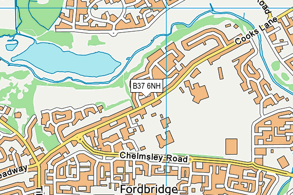 B37 6NH map - OS VectorMap District (Ordnance Survey) B37 6NH map - OS VectorMap District (Ordnance Survey)