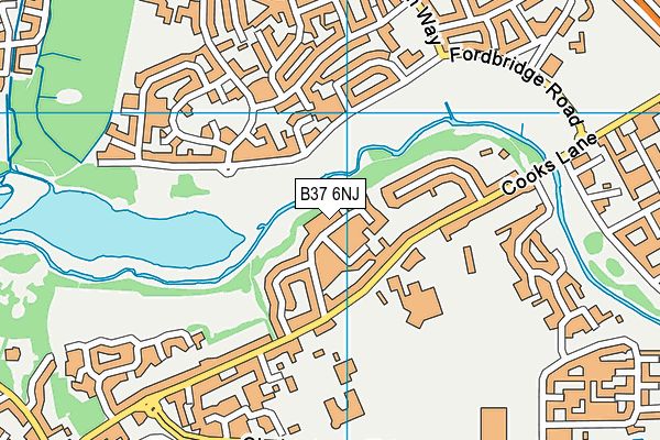 B37 6NJ map - OS VectorMap District (Ordnance Survey) B37 6NJ map - OS VectorMap District (Ordnance Survey)