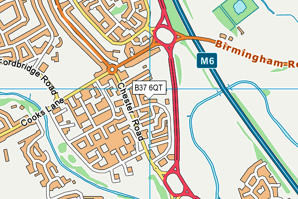 B37 6QT map - OS VectorMap District (Ordnance Survey) B37 6QT map - OS VectorMap District (Ordnance Survey)