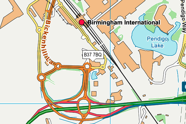 B37 7BQ map - OS VectorMap District (Ordnance Survey) B37 7BQ map - OS VectorMap District (Ordnance Survey)