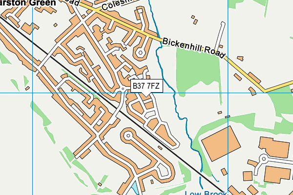 B37 7FZ map - OS VectorMap District (Ordnance Survey) B37 7FZ map - OS VectorMap District (Ordnance Survey)