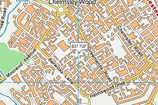 B37 7QF map - OS VectorMap District (Ordnance Survey) B37 7QF map - OS VectorMap District (Ordnance Survey)
