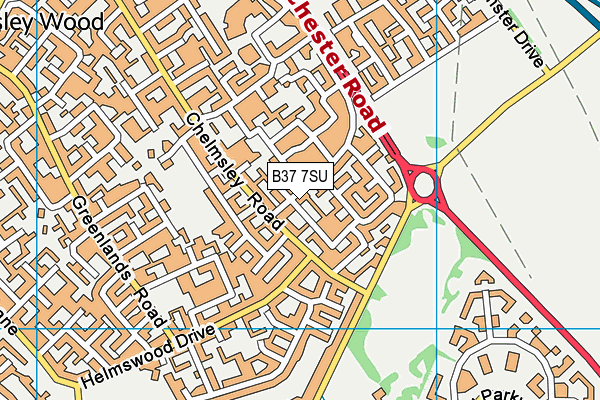 B37 7SU map - OS VectorMap District (Ordnance Survey) B37 7SU map - OS VectorMap District (Ordnance Survey)