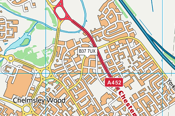 B37 7UX map - OS VectorMap District (Ordnance Survey) B37 7UX map - OS VectorMap District (Ordnance Survey)