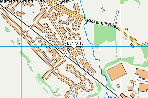 B37 7XH map - OS VectorMap District (Ordnance Survey) B37 7XH map - OS VectorMap District (Ordnance Survey)