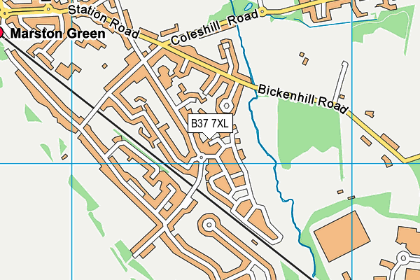 B37 7XL map - OS VectorMap District (Ordnance Survey) B37 7XL map - OS VectorMap District (Ordnance Survey)