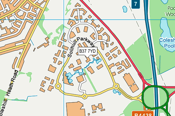 B37 7YD map - OS VectorMap District (Ordnance Survey) B37 7YD map - OS VectorMap District (Ordnance Survey)