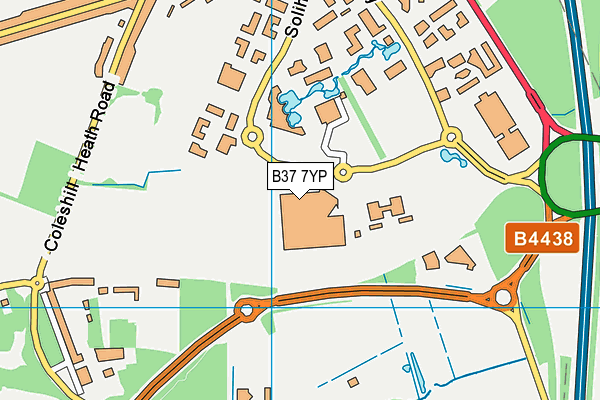 B37 7YP map - OS VectorMap District (Ordnance Survey) B37 7YP map - OS VectorMap District (Ordnance Survey)