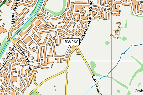 B38 0AY map - OS VectorMap District (Ordnance Survey) B38 0AY map - OS VectorMap District (Ordnance Survey)