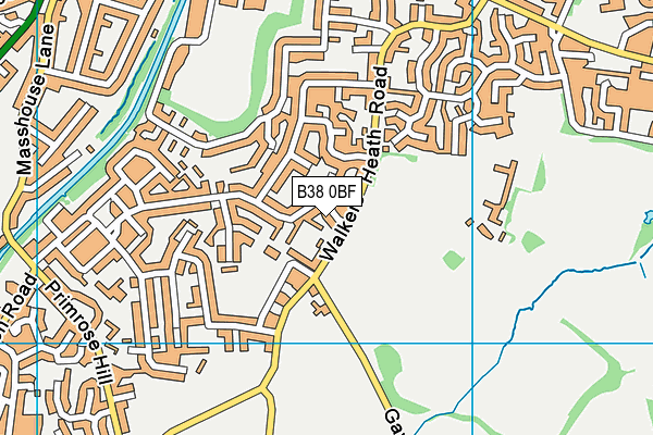 B38 0BF map - OS VectorMap District (Ordnance Survey) B38 0BF map - OS VectorMap District (Ordnance Survey)