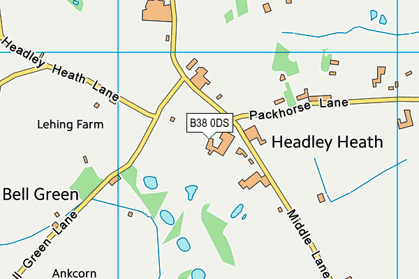 B38 0DS map - OS VectorMap District (Ordnance Survey) B38 0DS map - OS VectorMap District (Ordnance Survey)